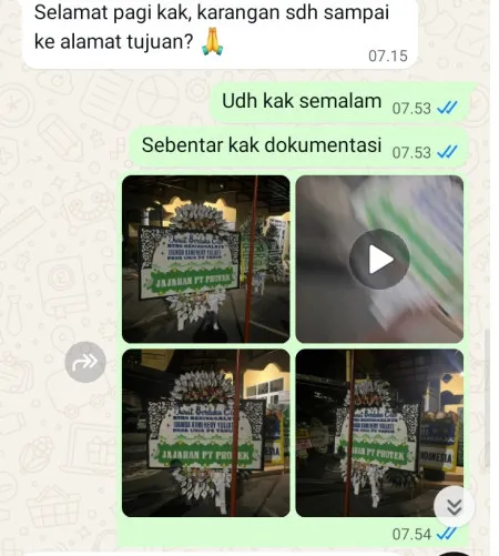 Pengiriman Papan Bunga Selamat Cluster Harapan Indah