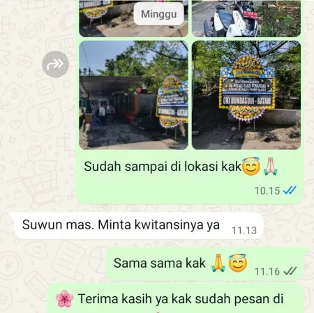 Pengiriman Papan Bunga Duka Cluster Harapan Indah