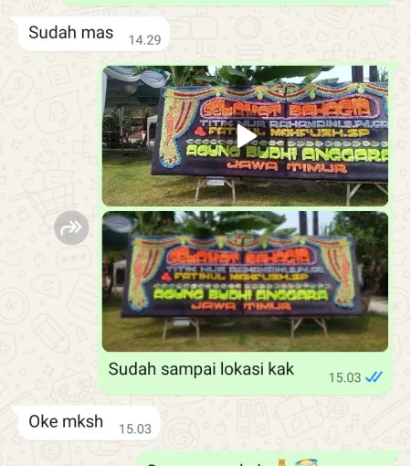 Pengiriman Papan Bunga Cluster Harapan Indah