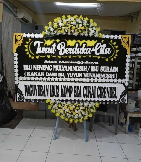 Papan Bunga Duka Cluster Harapan Indah